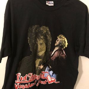 Vtg 1991 Rod Stewart Vagabond Heart Tour Concert T